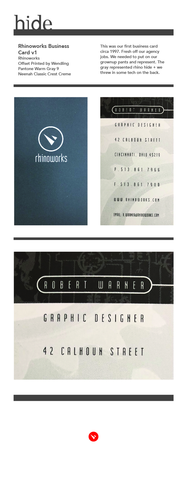 First Rhinoworks Business Card